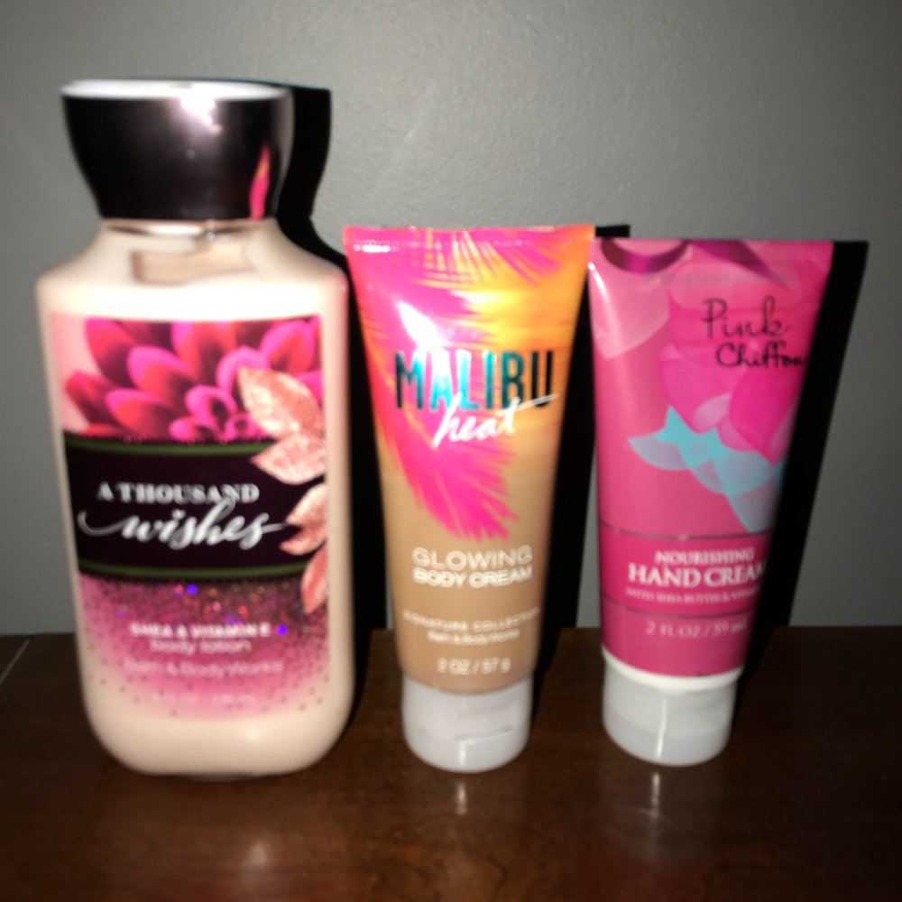 Bath and Body Works hand lotions